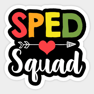 Sped Squad Special Education Teacher Student Sticker